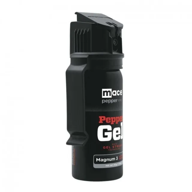 New Mace Self Defense Pepper Spray Gel With Dye & Belt Clip - Magnum 3 Model