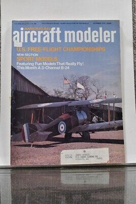 Vintage American Aircraft Modeler R/C Hobbyist Magazine Oct 1973