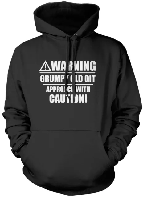 Warning Grumpy Old Git - Funny Old Man Unisex Hoodie