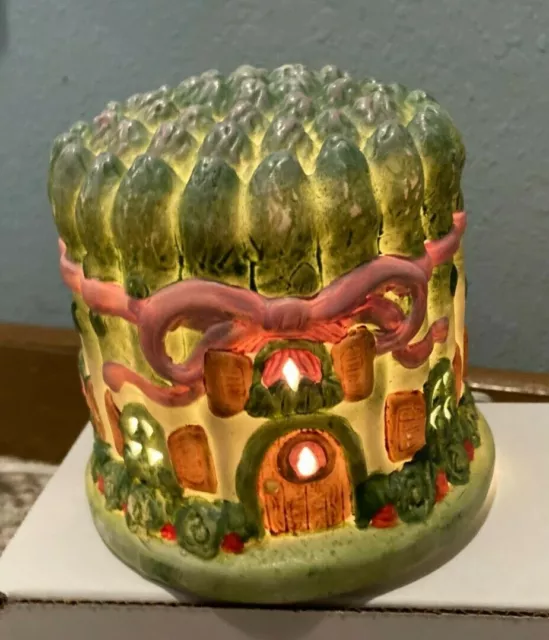 VINTAGE Ceramic Asparagus Electric Night Light House-4.5" NEW OLD STOCK-Ex. Con.