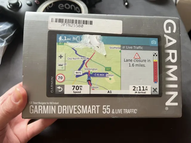 "Garmin - DriveSmart 55 - 5,5"" - Regno Unito e Irlanda + traffico live ""Leggi descrizione"""