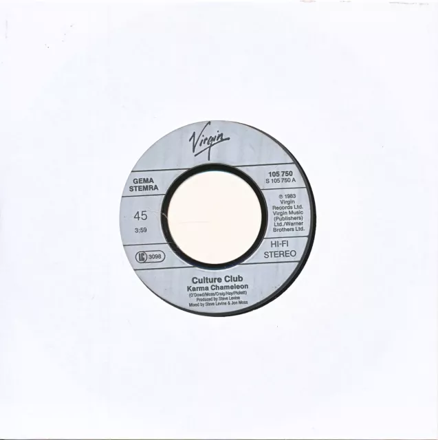 Karma Chameleon - Culture Club - LC Single 7" Vinyl 209/22