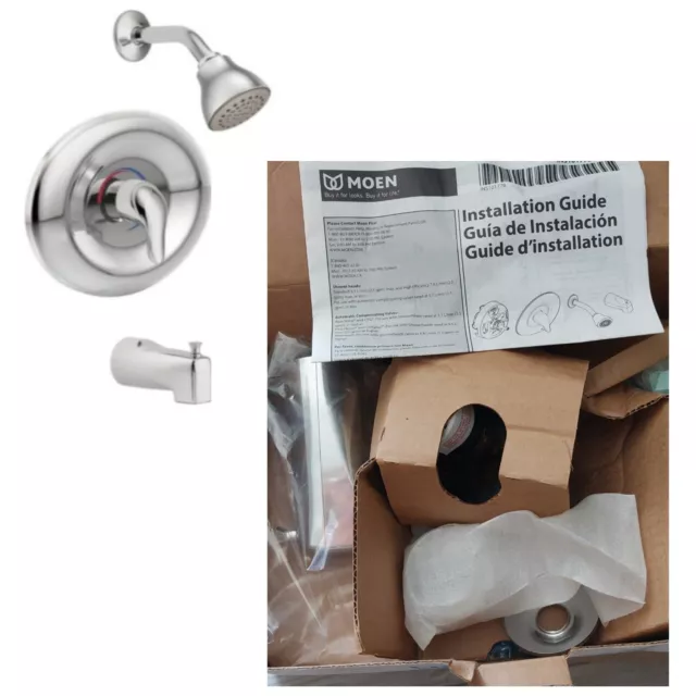 Moen L2369EP Posi-Temp Pressure Balanced Tub and Shower Trim - Chrome -  In Box