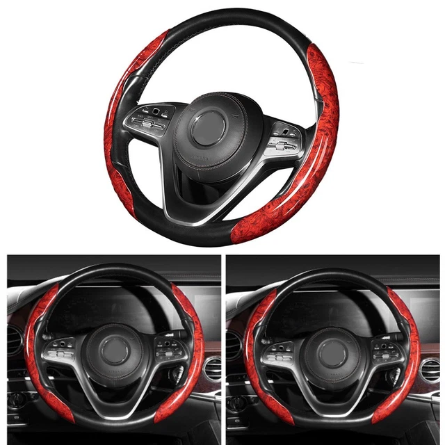 Peach Wood Universal Car Steering Wheel Booster Cover/NonSlip/Handle Cover New