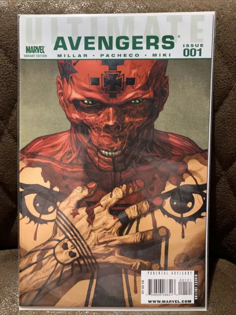 Marvel Comics Ultimate Avengers #1 Incentive Variant Villain Cover Red Skull 09