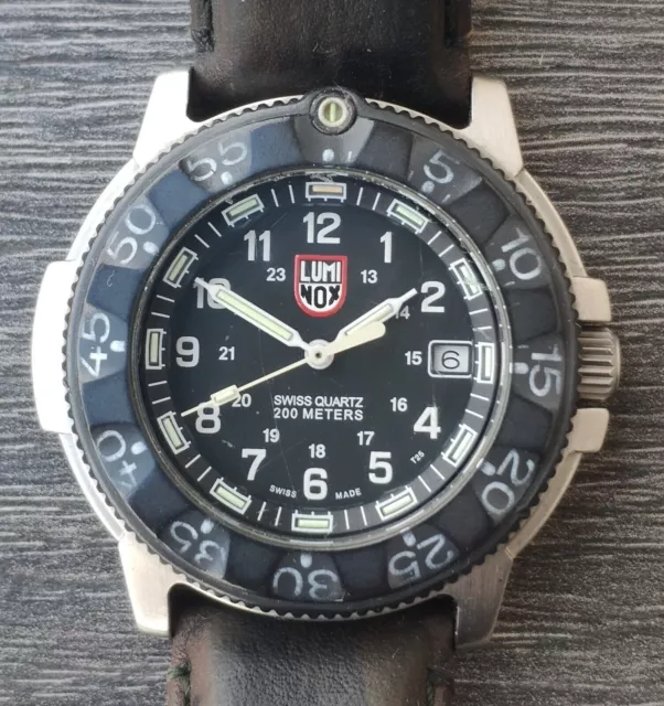 Orologio militare da uomo al quarzo Navy Seals Luminox diver 200 m serie 3100