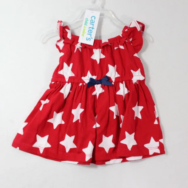Carter's Child of Mine Baby Girl 2 Piece Patriotic Outfit Set Size Newborn Dress