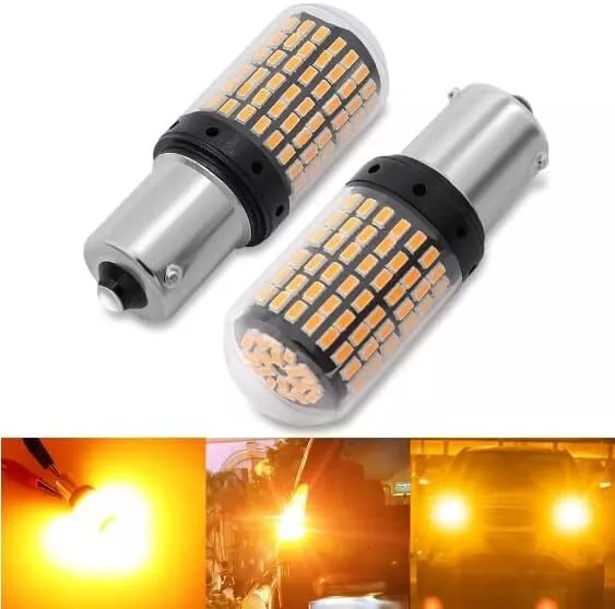 Coppia Lampadine Frecce 33 Led Bau15s Py21w Per Kia Rio Sportage Ambra Canbus