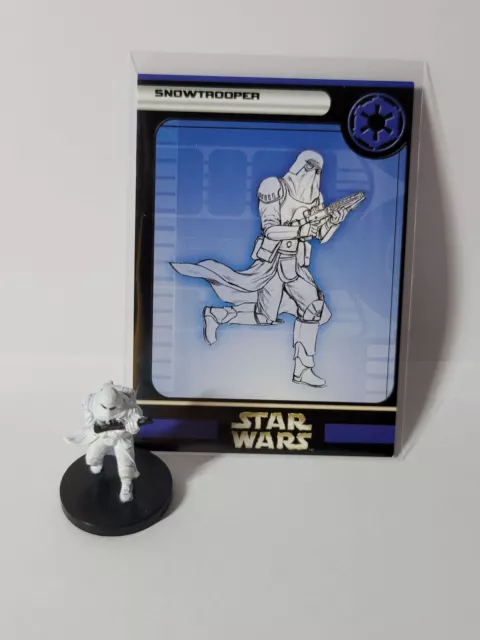 Star Wars Miniatures - Rebel Storm - 35/60 - Snowtrooper (Card Included)