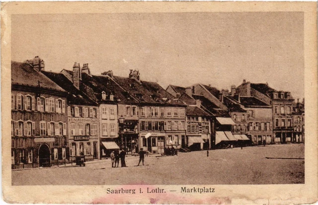 CPA AK SARREBOURG - SAARBURG i. L. - Marktplatz (387694)