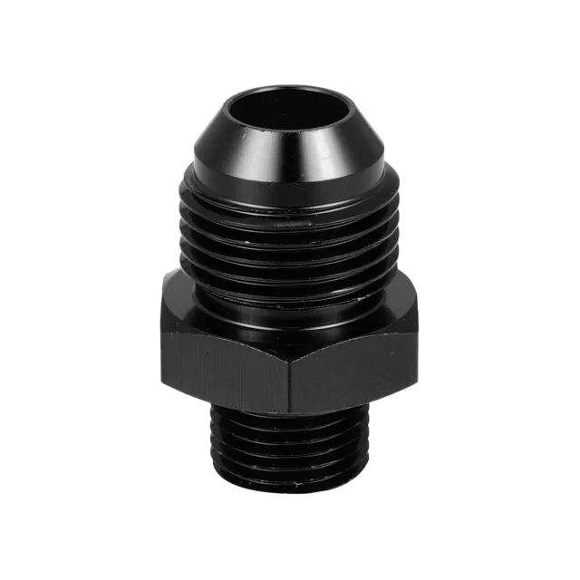 Voiture Noir 8AN Mâle à M14x1.25mm Mâle Métrique Filetage Raccord Adaptateur