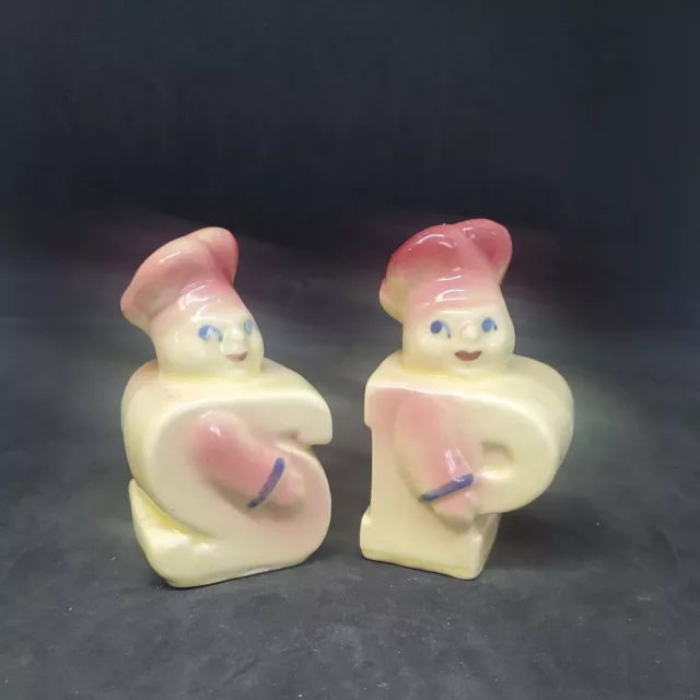 Vintage Shawnee Chef Baker Pottery Salt & Pepper Shakers