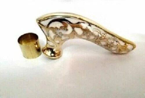 Solid Brass Flower Designer Handle For Walking Stick Cane,Vintage Brass Handle
