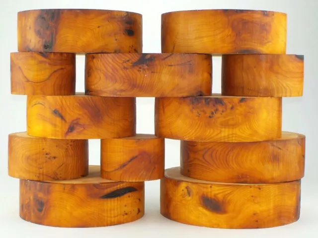 Top Quality Yew Woodturning Bowl Blanks or Carving Blanks. 2", 2.5" & 3" thick.