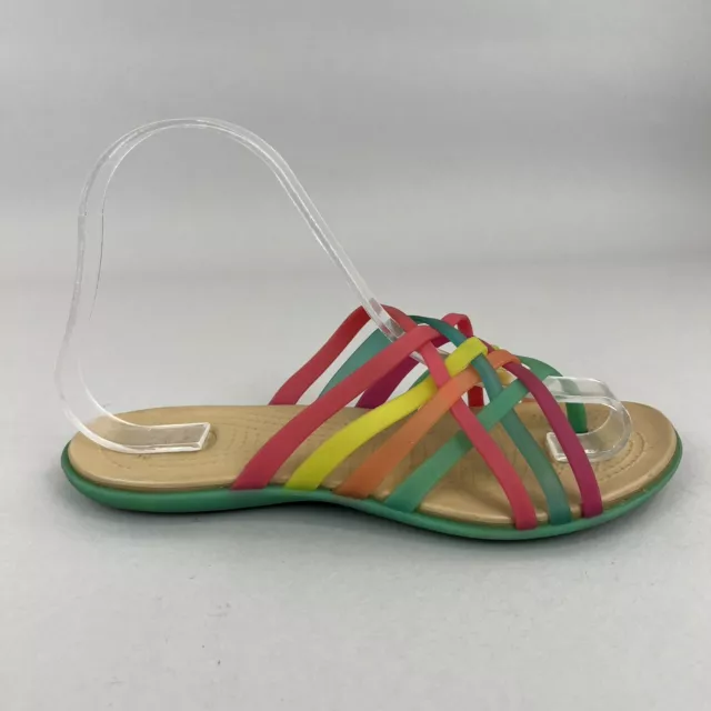 SCARPE SANDALI PIATTI Crocs Huarache multicolore infradito vacanze