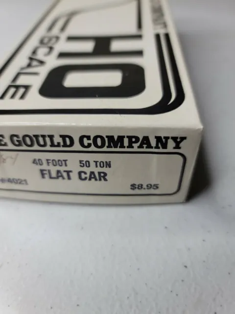 #2 Ho The Gould Company Kit #4021 40' 50-Ton Flat Car - Nos