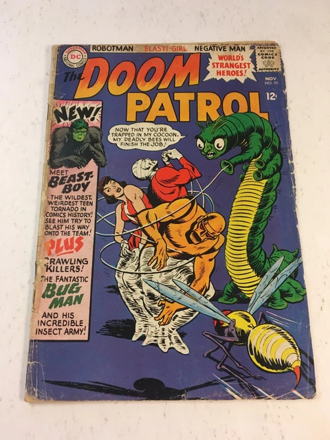 Doom Patrol #99 1965 Dc 1St Beast Boy Tape On Spine  Fr