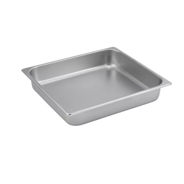 Winco SPTT2, 2.5-Inch Deep, Two-Third-Size Steam Table Pan, 25 Gauge, NSF