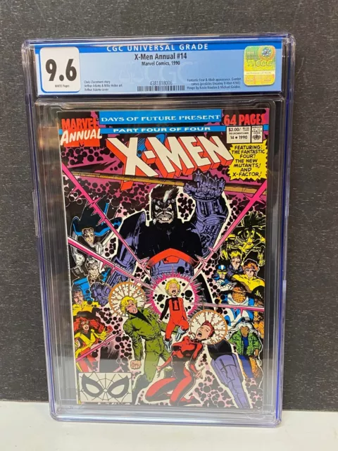 X-MEN ANNUAL #14 (1990) CGC 9.6 1st CAMEO APPEARANCE GAMBIT WHITE PAGES