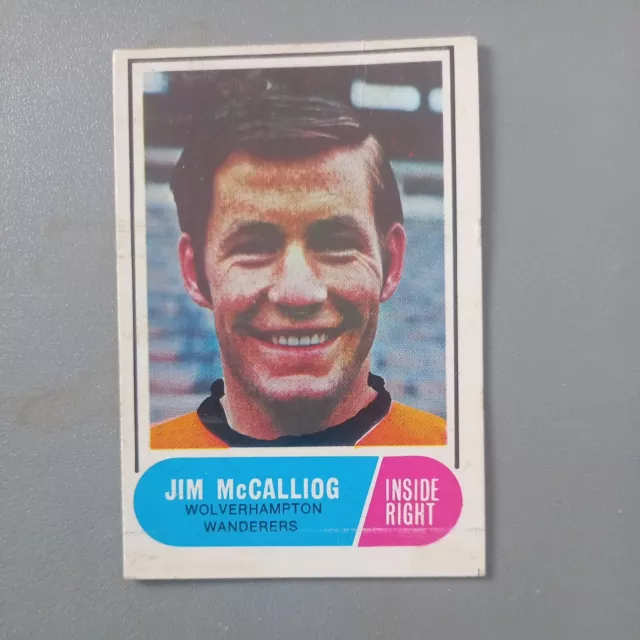 WOLVERHAMPTON WANDERERS JIM McCALLIOG ABC BUBBLE GUM 1969