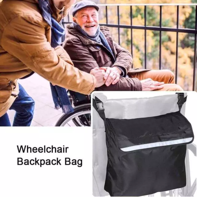 Motorized Wheelchair Backpack Bag Holder Electric Chair Accessory Organizer