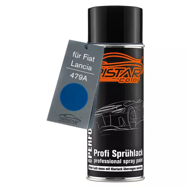 Autolack Spraydose für Fiat Lancia 479A Blu Line Line Blue Basislack Sprühdose