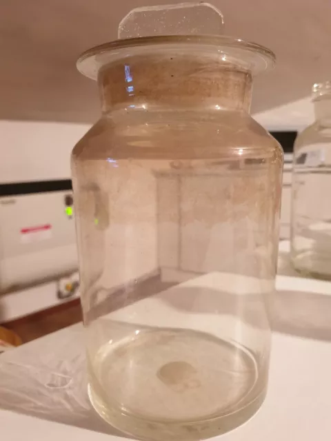 BOTTIGLIA  FLACONE CONTENITORE Laboratorio Farmacia in vetro bianco