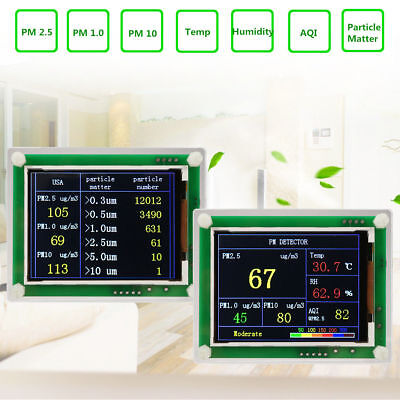 Rilevatore di uso domestico PM2.5 Modulo Sensore di qualità dell'aria polvere AQI LCD Display Monitor