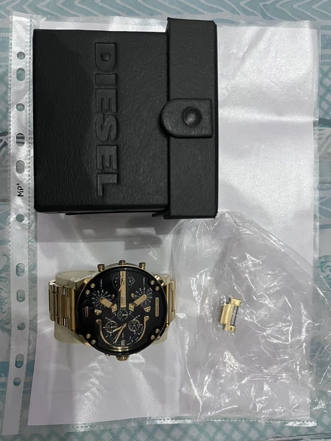 Diesel Mr. Daddy 2.0: Orologio Cronografo Uomo 57mm – Acciaio E Quadrante Nero/Iridescente