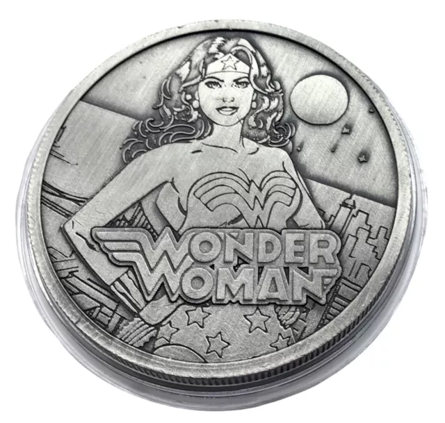 Wonder Woman Justice League 38mm Collectors Coin In Capsule