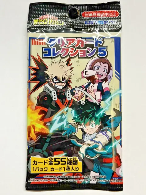 [New] JUMP Manga My Hero Academia Clear Card Collection 5 Japan limited  x1/Pack