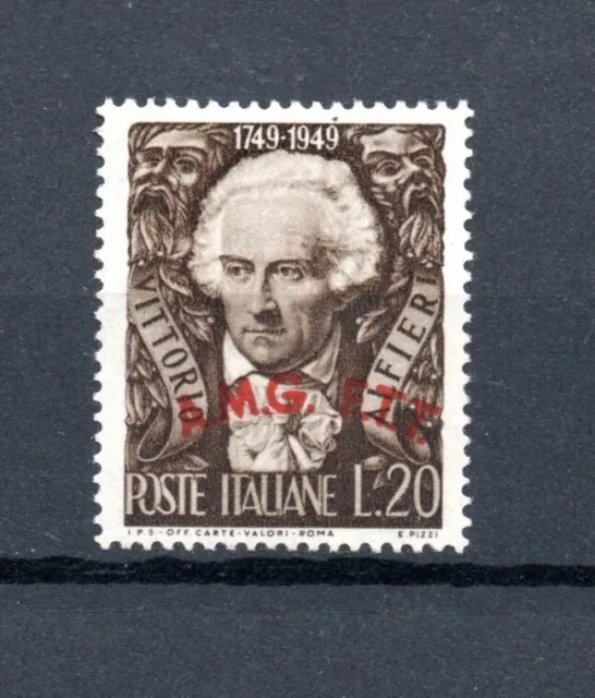 Trieste 1949 old overprinted Vittorio Alfieri stamp (Michel 72) MLH