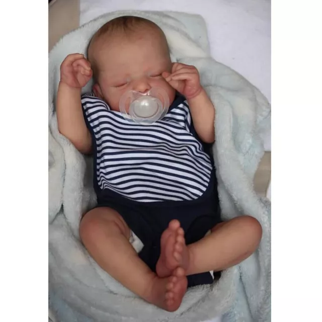 Lifelike Reborn Baby Dolls Real Sleeping 19" Newborn Doll Handmade Xmas GIFT