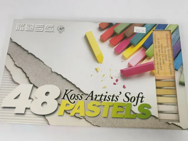 Vintage 48 Koss Artists Soft Pastels NOS In Box Craft