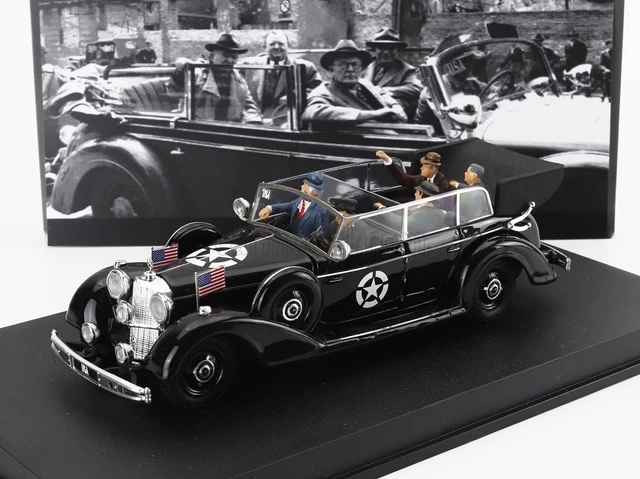 Miniature Rio 1/43 Bugatti 41 Royale Coupe Fiacre 1928 - Noir Et Jaune