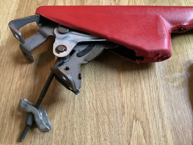 Nardi Leather Handbrake Gaiter - Black and Red Leather