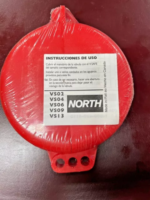 North 2.5"-5" Red Valve Lockout Vs04R