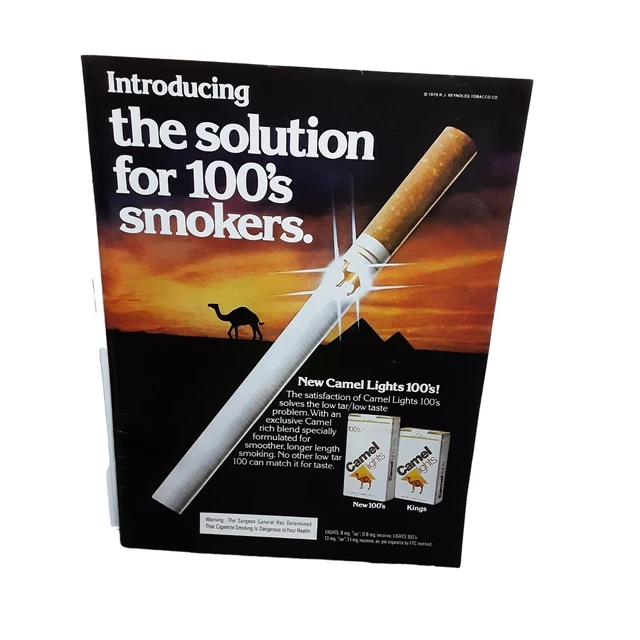 Camel Lights 100 Cigarettes Buy 1979 Pack Camel Lights Cigarettes The Solution For 100s Australia Blunt Case