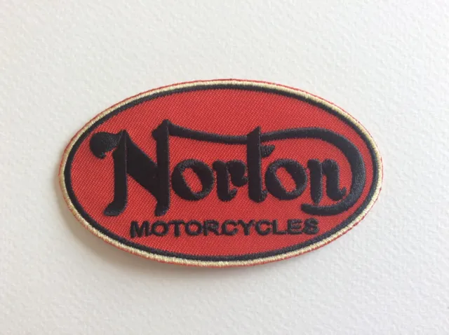 A183 Patch Ecusson Thermocollant Neuf Norton Motorcycles 9*5 Cm