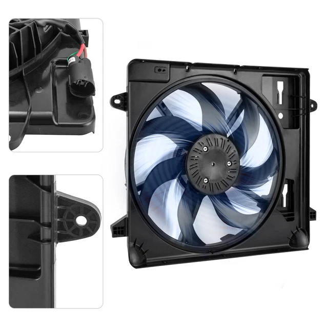 RADIATOR COOLING FAN Fan Assembly For Jeep Wrangler 2012 2013 2014 2016