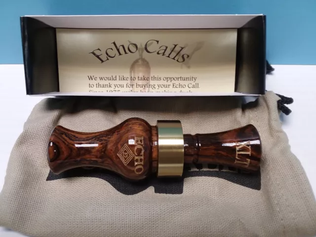 Echo - XLT Single Reed Duck Call - Bocote - Brand New with Box