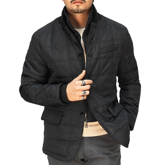 Giaccone Piumino Uomo Elegante - Impermeabile, Con Gilet Removibile, Tessuto Sartoriale, Invernale - Foto 9