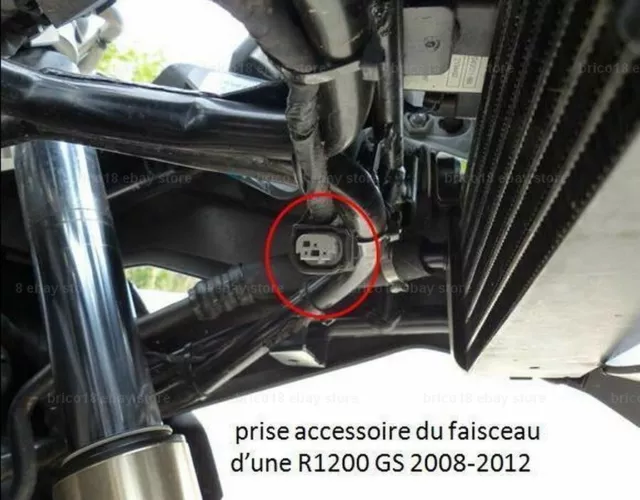 BMW Outlet Plug 120cm/16awg/3p - R1200 R1250 GS RS RT S1000 XR F800 K GPS NAVI 3