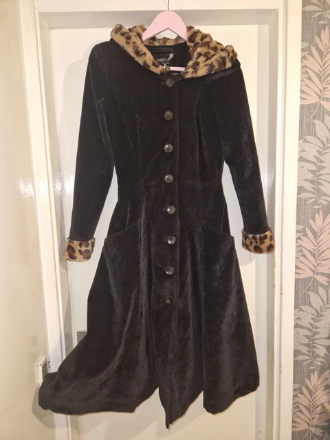 BNWT COLLECTIF HAZEL Blue Quilted Velvet Swing Coat Sz S 8 10 rare. Free postage 95.00 PicClick UK