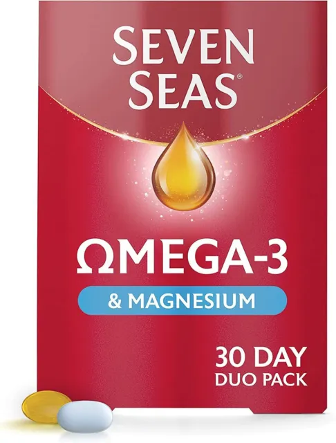 Seven Seas Omega 3 Fish Oil & Magnesium With Vitamin D Day Duo Pack
