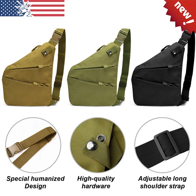 Anti Theft Mens Sling Backpack Shoulder Bag Outdoor Travel Chest Crossbody Bag