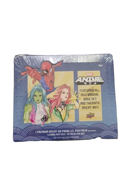 2020 Marvel Anime Trading Cards SEALED HOBBY BOX - 16 Packs! - Peach Momoko - UD
