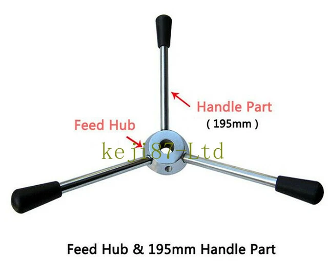 Drill Press Machines Parts - Feed Hub Wheel & 195mm Handle Part 1SET