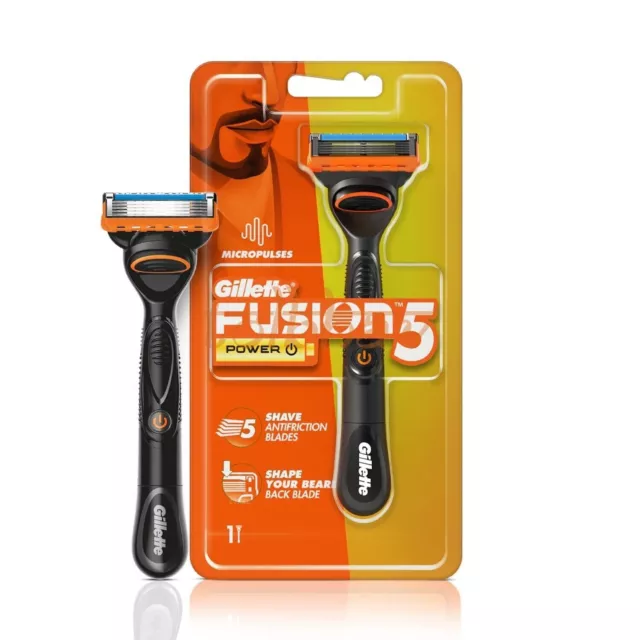 Gillette Fusion Power Rasoir manche rasage Homme Duracell Batterie Lame...