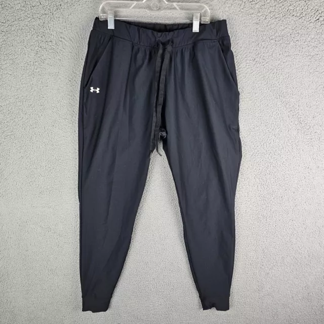 UA Under Armour Mens Track Pants Joggers Black Mens Medium